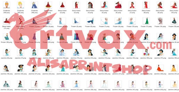 Princess PNG Clipart Bundle
