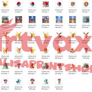 Pokemon 3D PNG Bundle