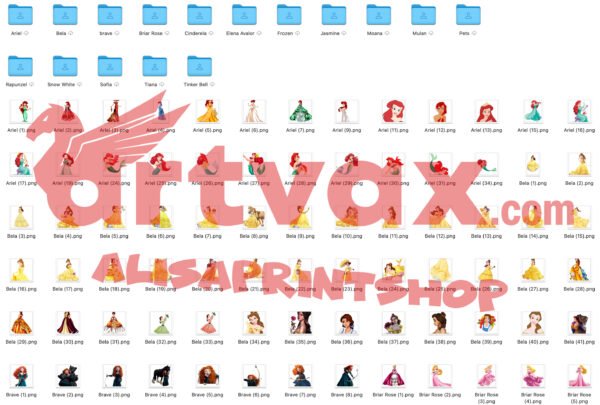 Princess PNG Clipart Bundle