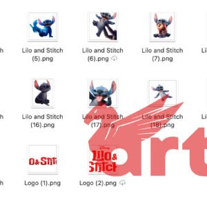 Realistic Lilo and Stitch PNG Bundle