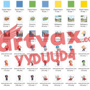 Baby Avengers Clipart Bundle
