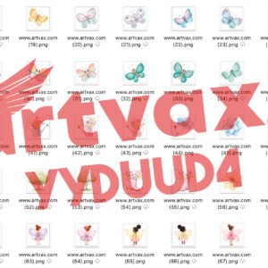 Watercolor Butterfly Clipart PNG Bundle