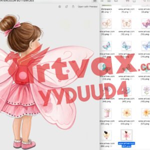Watercolor Butterfly Clipart PNG Bundle