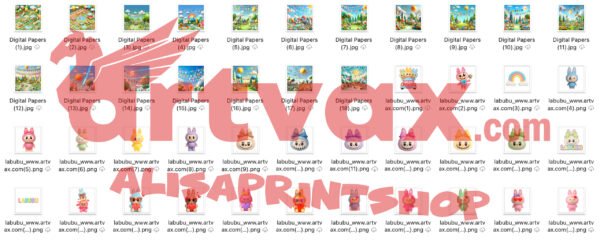 LABUBU PNG Clipart Bundle