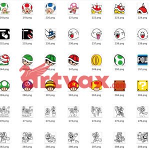 Super Mario SVG Bundle