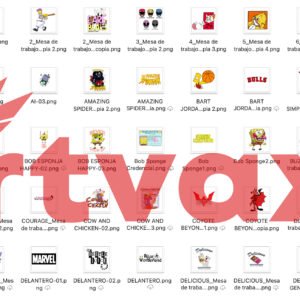 Retro Cartoon PNG Mega Bundle