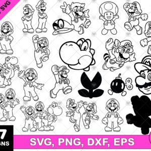 Super Mario SVG Bundle