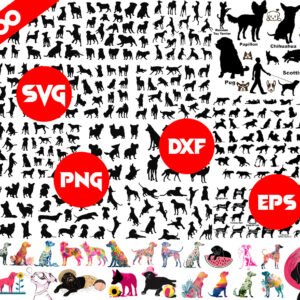 Dog Silhouette SVG Bundle