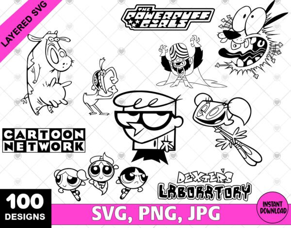 Retro Cartoon SVG Bundle