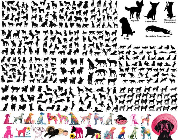 Dog Silhouette SVG Bundle
