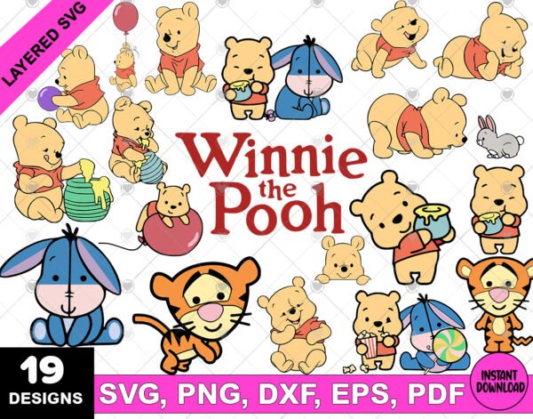Winnie the Pooh SVG Bundle