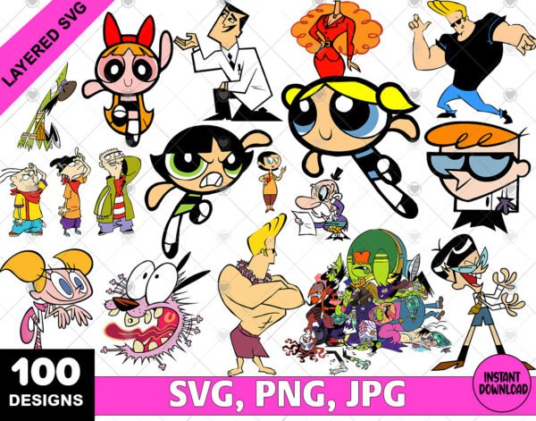 Retro Cartoon SVG Bundle