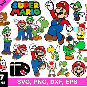 Super Mario SVG Bundle