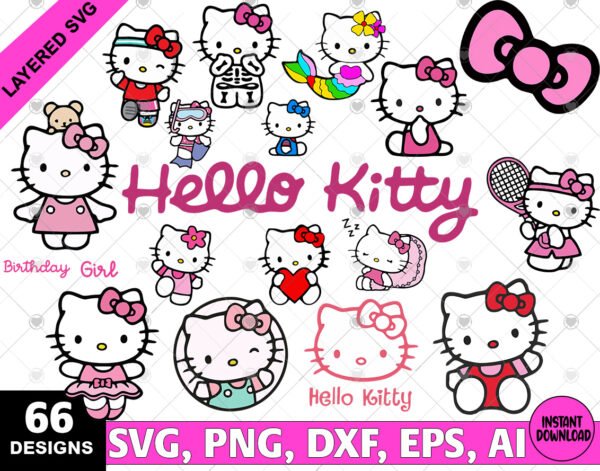 Hello Kitty SVG Bundle