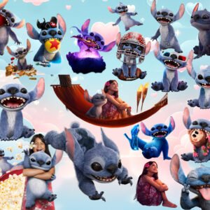 Realistic Lilo and Stitch PNG Bundle