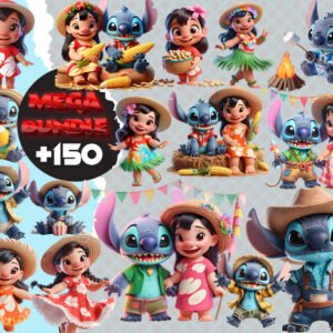 Lilo and Stitch 2025 PNG Bundle
