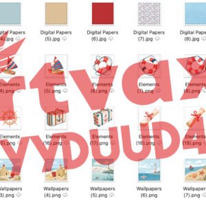 Nautical Teddy Bear Clipart Bundle