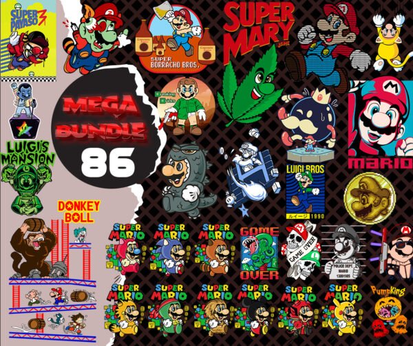 Mario Game PNG Bundle