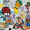 Retro Cartoon PNG Mega Bundle