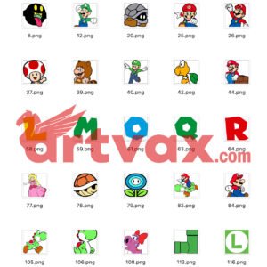 Super Mario SVG Bundle