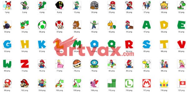 Super Mario SVG Bundle