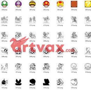 Super Mario SVG Bundle