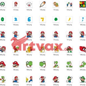 Super Mario SVG Bundle