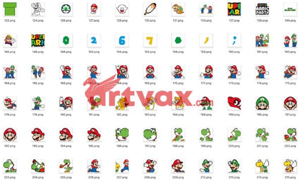 Super Mario SVG Bundle