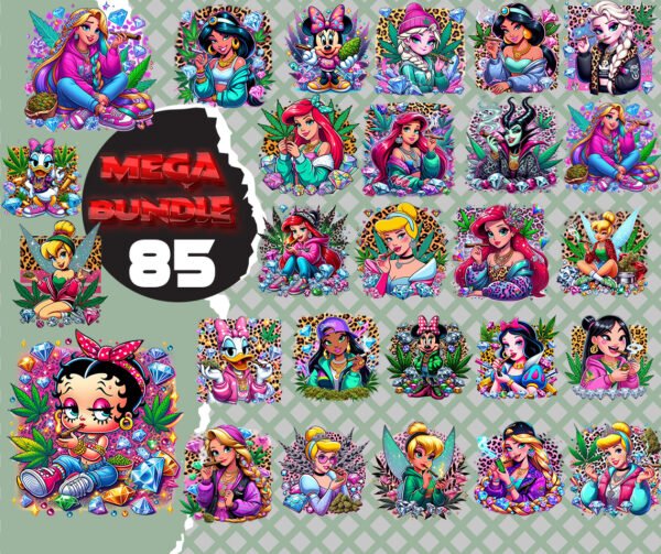 Edgy Princess PNG Mega Bundle