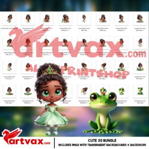 Princess and the Frog Clipart Bundle