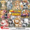 PNG Jungle Safari Animals Bundle