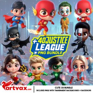 Justice League PNG Bundle