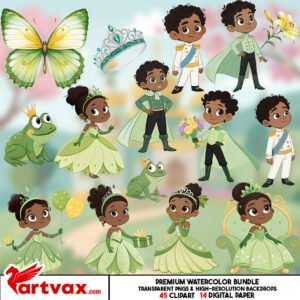 Princess and the Frog PNG Bundle