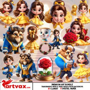 Beauty and the Beast PNG Bundle