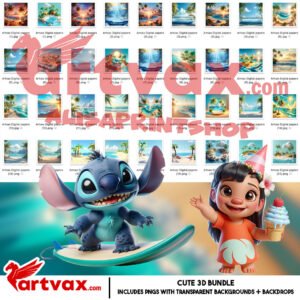 Lilo and Stitch Clipart Bundle