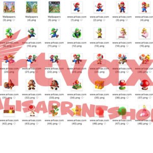 Super Mario PNG Bundle