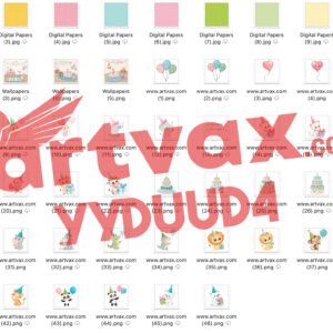 Birthday Animal Clipart Bundle