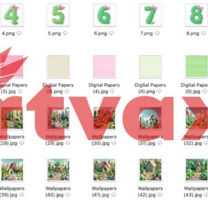 Cute Baby Cactus 3D Clipart Bundle