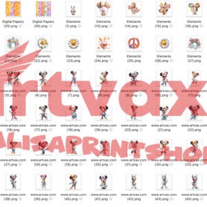 Minnie Mouse Clipart Bundle