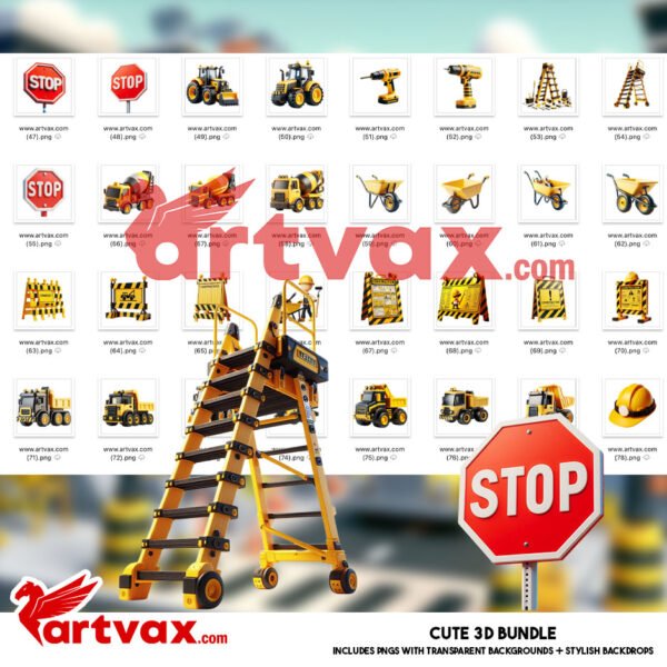Construction Worker PNG Bundle