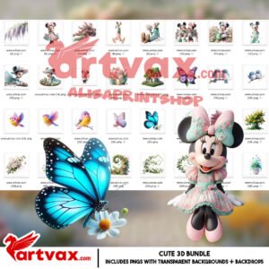 Mickey Minnie Garden Clipart
