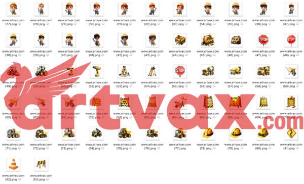 Construction Worker PNG Bundle