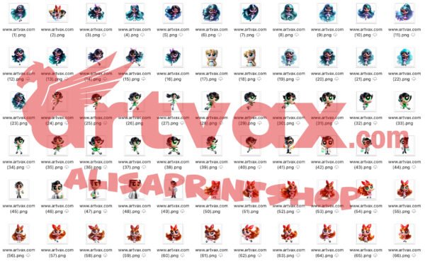 Powerpuff Girls PNG Bundle