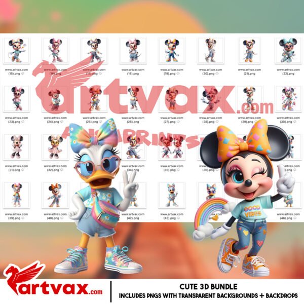 Minnie Mouse Clipart Bundle