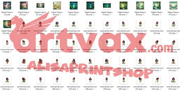 Princess and the Frog Clipart Bundle