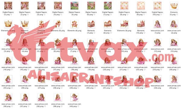 Briar Rose PNG Bundle
