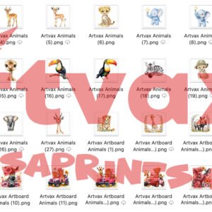 PNG Jungle Safari Animals Bundle
