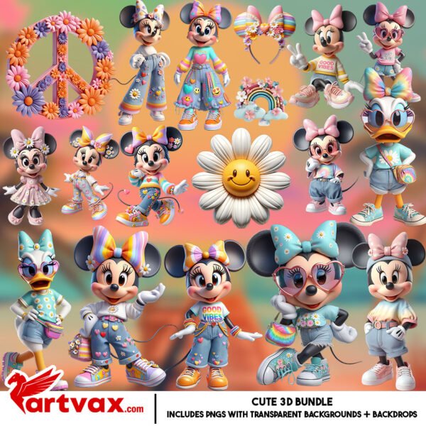 Minnie Mouse Clipart Bundle