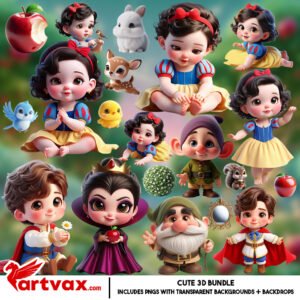 Snow White Clipart Bundle