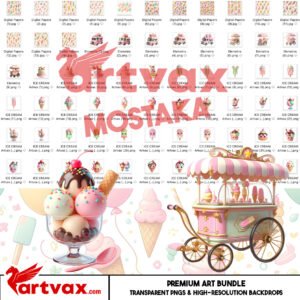 Ice Cream Girl PNG Bundle